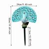Colorful Changing Solar Peacock Light Waterproof LED Landscape Light  Patio Decor