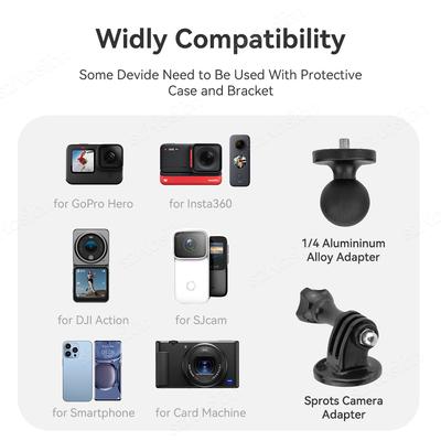 Für Insta 360 X5 X4 X3 GO 3S Motorrad Fahrrad Clip Halterung für GoPro 13 12 11 DJI Action 5 Fahrrad Selfie Stick Kamera Zubehör
