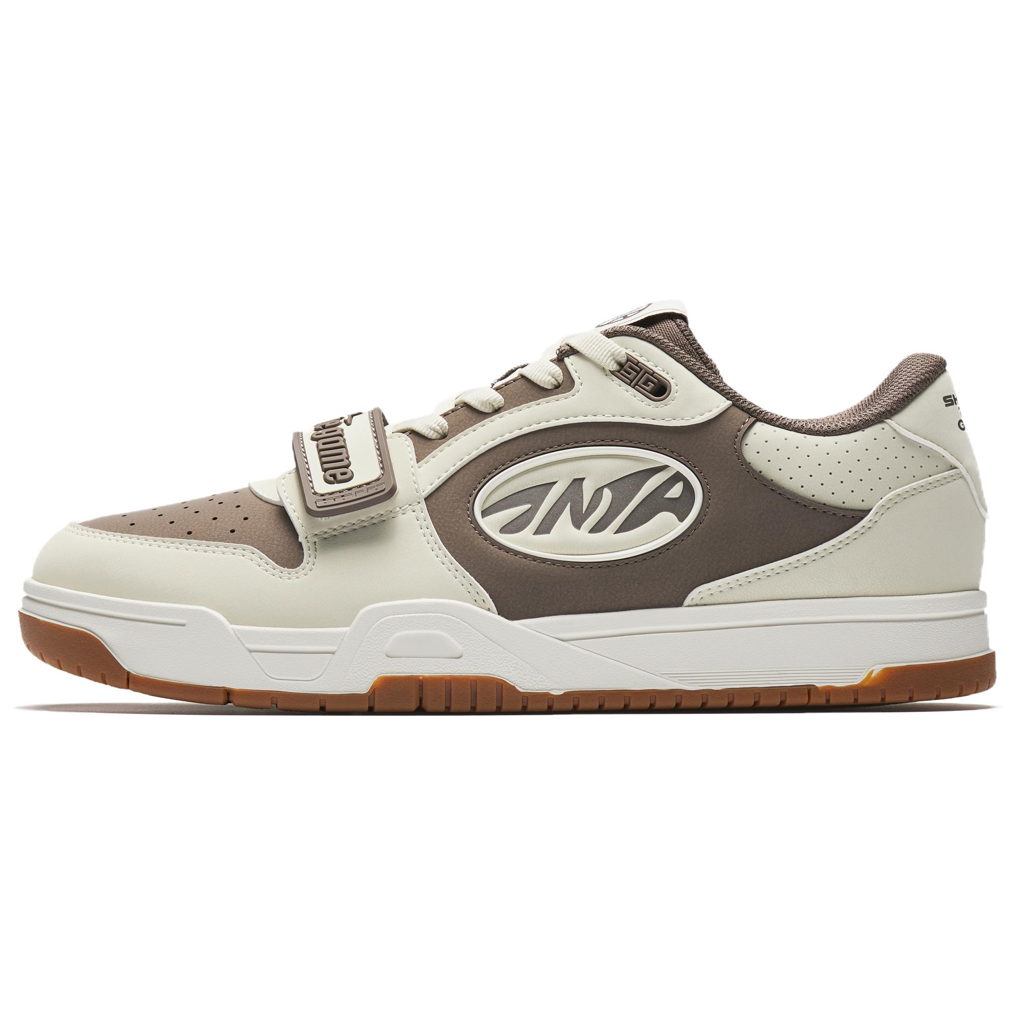 Anta STG Men Low Top Skate Shoes Grey Beige Brown 912531801S-1 42