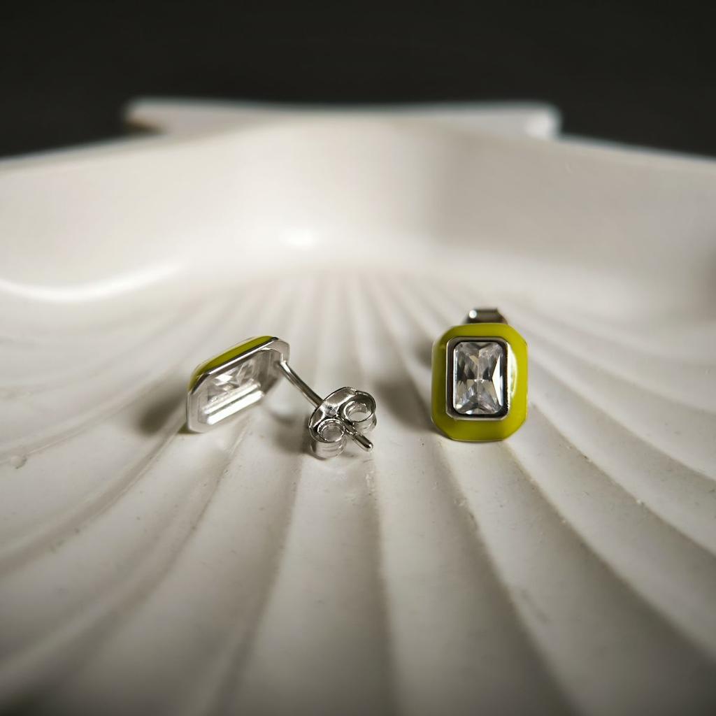 Silver Earrings with Cubic Zirconias, Emallu (60002255)