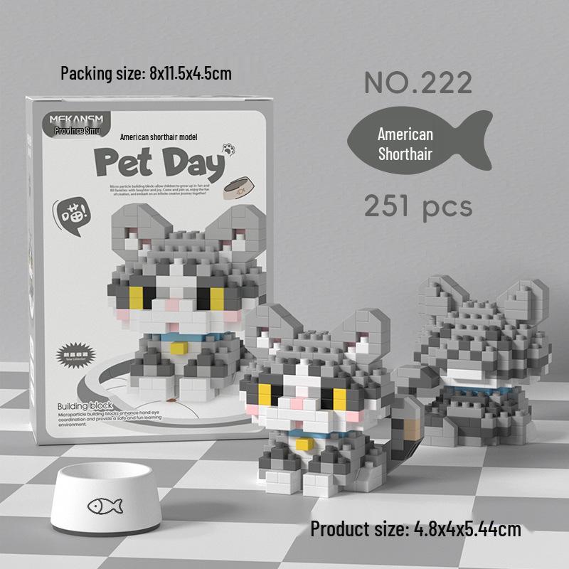 Children's Educational Building Blocks for Pets: Suitable for Dogs, Cats, Bichon Frise, Corgi; Compatible with Lego; Perfect for Children's Day