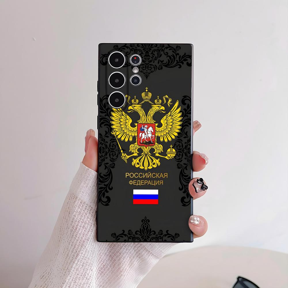 Flag of Russia Phone Case For Samsung S Series S21 S22 S23 S24 S25 FE Plus Ultra TPU Soft To Skin-friendly Case