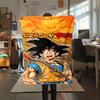 1pz Coperta in Flanella con Stampa Son Goku, Alta Qualità per Tutte le Stagioni, Decorazione per la Casa, Calore e Comfort, Perfetta per Regali di Natale
