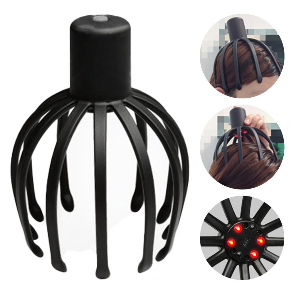 Electric Octopus Head Massager Deep Scalp Massage 3 Modes Vibrating Head Massager Octopus Claw Scalp Massage Tool