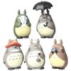5 adet Çizgi Film Totoro Figür Mini Heykel Sevimli Oyuncaklar Oda Süsleri Kawaii Figürler Oyuncak Çocuk Hediyeleri Koleksiyonluklar