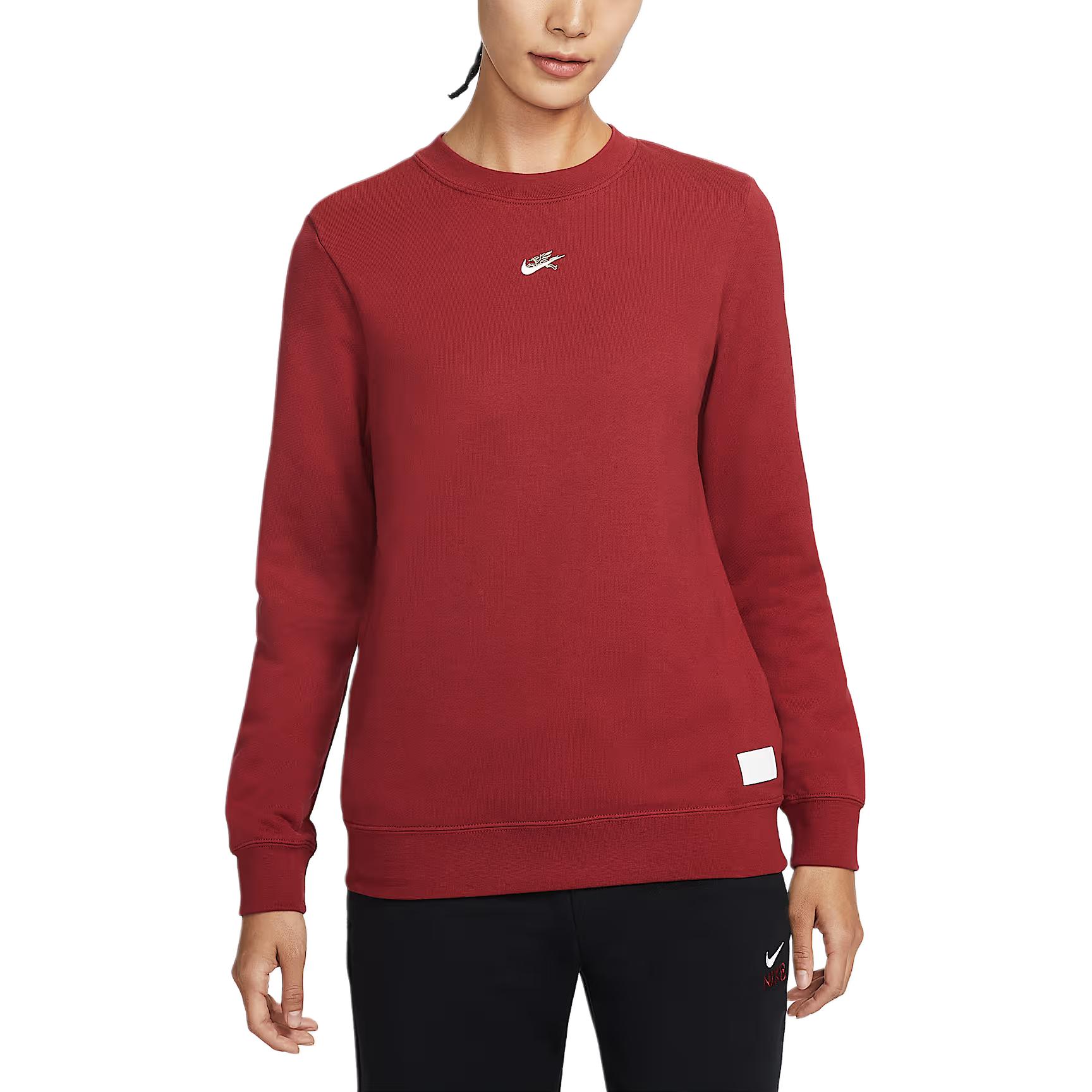 Nike Sportswear FW25 Год Лошади Ограниченная Серия Коллекция Unleashed Хлопковый Пуловер Спортивная Лонгслив Толстовка Женская толстовка IQ3827-613 S