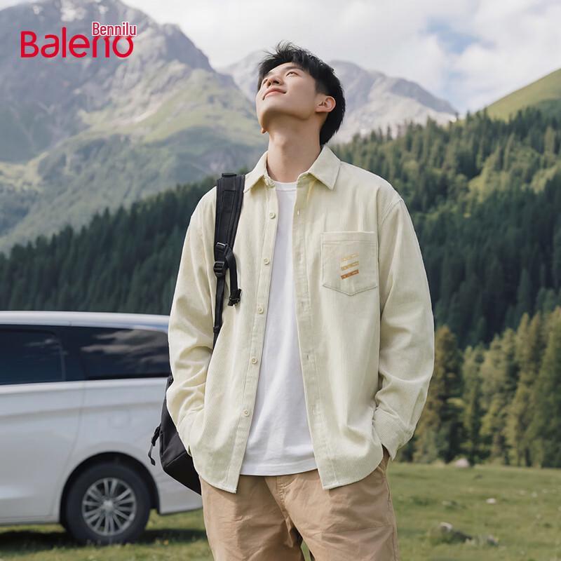Baleno Men s Corduroy Long Sleeve Shirt L