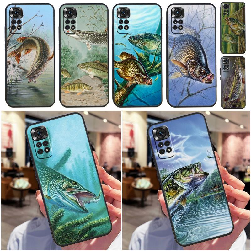 Art Fishing Lure Funda For Xiaomi Redmi Note 14 13 Pro 9 10 11 12 9S 10S 11S 12S Redmi 13C 10C 12C 14C Case