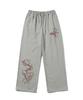 ESCAPEFROM Linkedin Print Sweatpants Gray