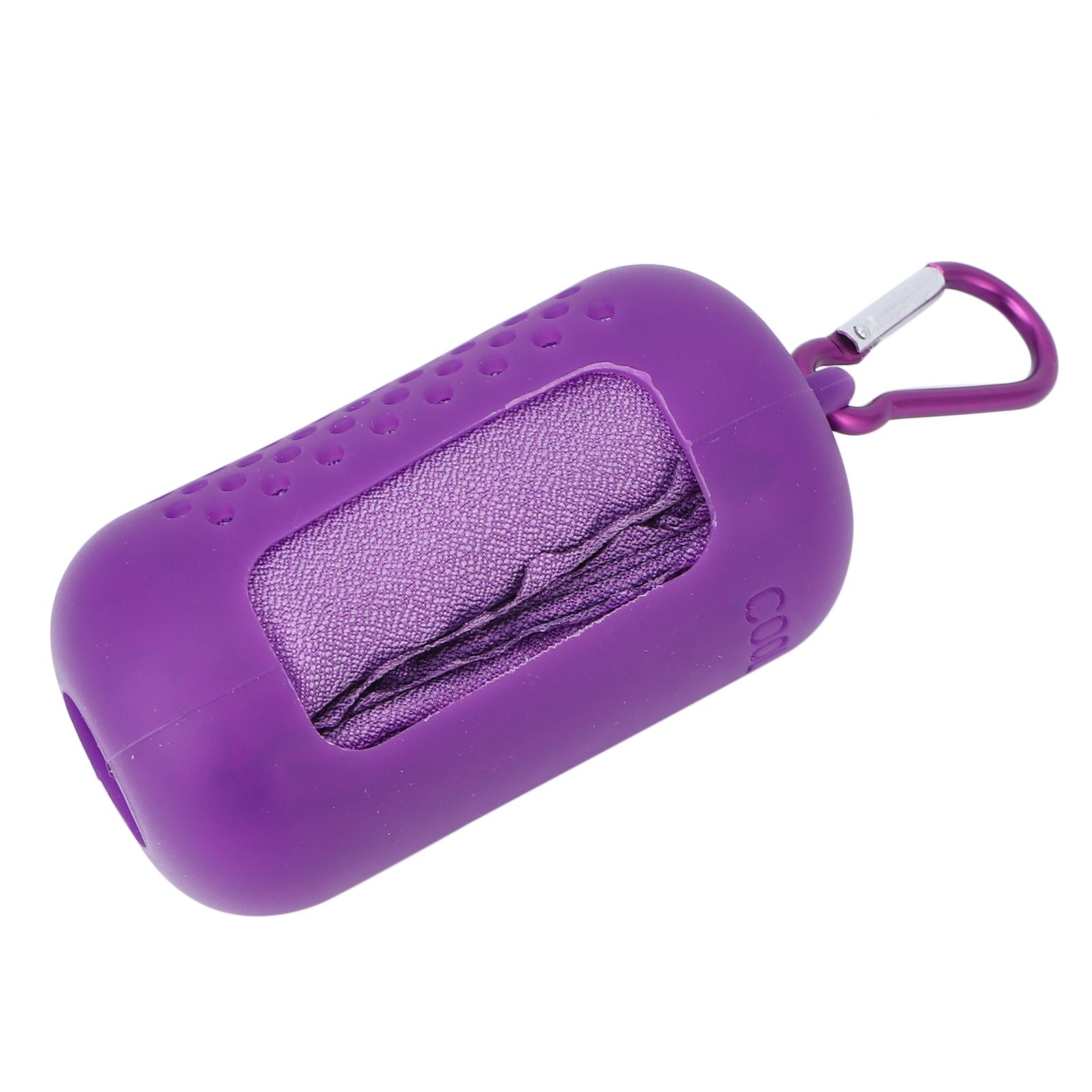 

Портативное охлаждающее полотенце Мягкое дышащее полотенце из микрофибры Многофункциональные спортивные аксессуарыФиолетовый фиолетовый