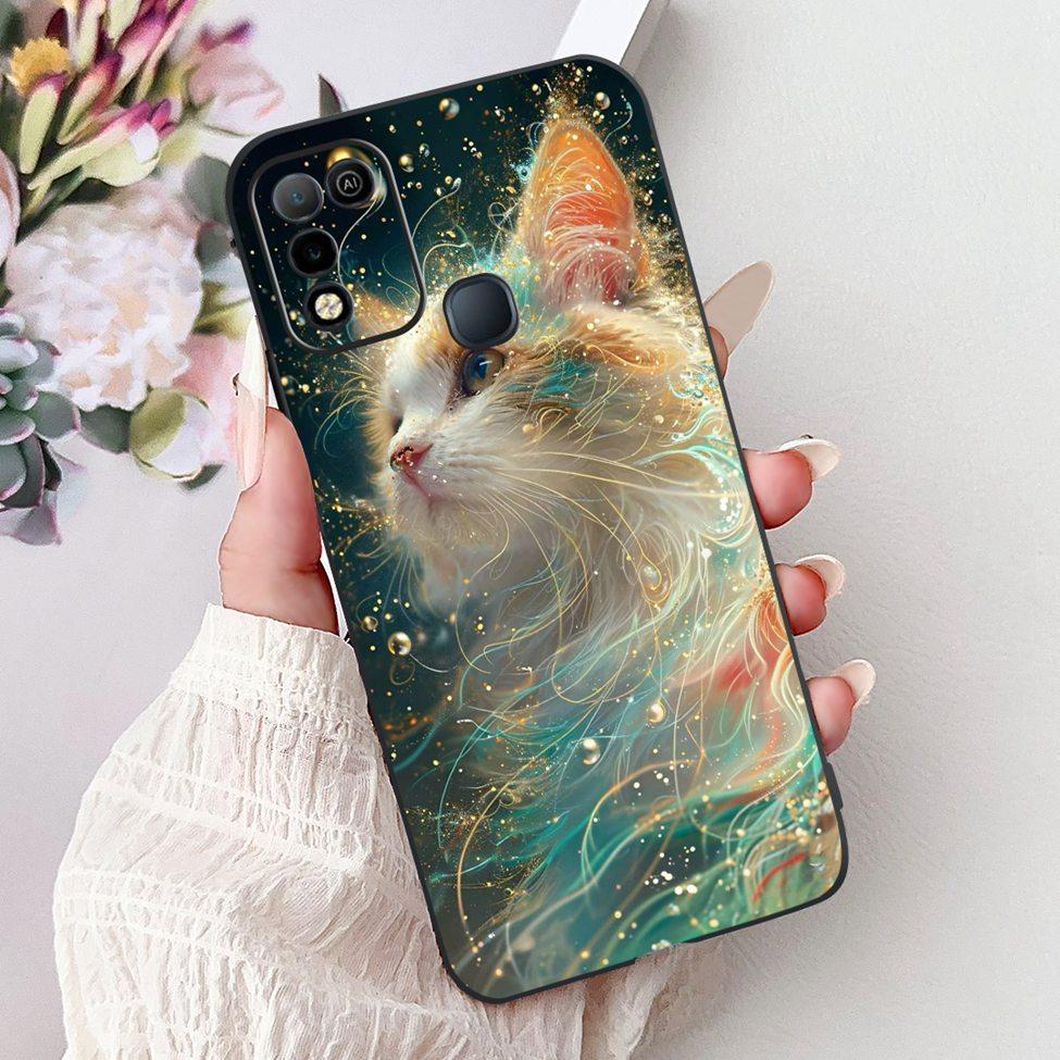 For Infinix Hot 10 X682C 10s X689B 10play X688C Back Cover For Infinix Hot 10 Play Case Shockproof Fashion Cute Cartoon Silicone