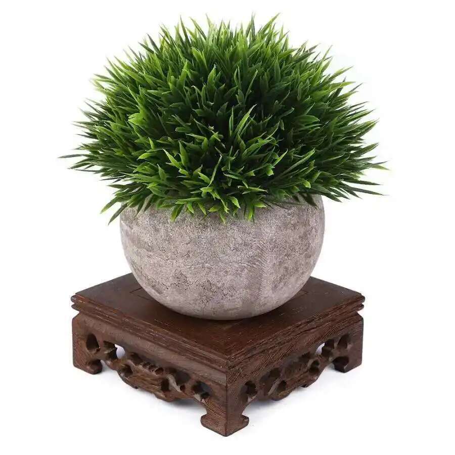 Wooden Retro Tea Tray Table Delicate Small Square Teapot Bases Vase Decor Solid Wood Bonsai Pedestal Wooden Base Serving Tray