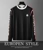 2024 Europäischer Herbst/Winter Trendiger Lockerer Rundhals-Hoodie für Herren