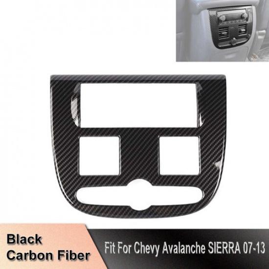 Carbon Fiber Rear Center Console Cover For Chevy Avalanche 2007-2013 Accessories