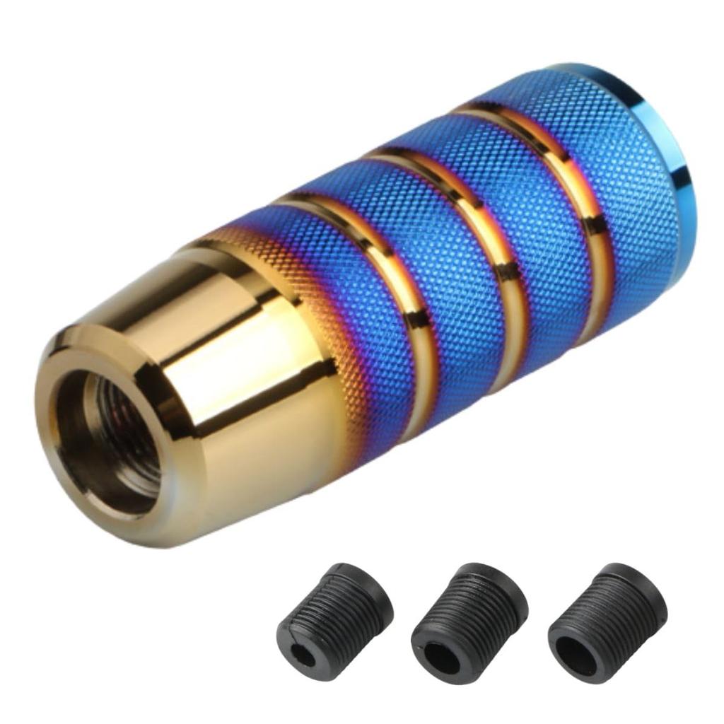 RYUBOF Shift Knob, Extension, Aluminum Alloy, 3 Types of Adapters, For MT/AT Cars, Universal,