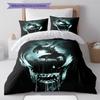 Alien Pattern Bedding,Quilt Set Quilt Cover Pillowcase Home Birthday Gift (1 * Duvet Cover + 2 * Pillowcase, Without Core)