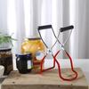 Stainless Steel Steaming Rack Foldable Jar Lifter for Mason Jars Heat-Resistant Mason Jar Holder with Handles