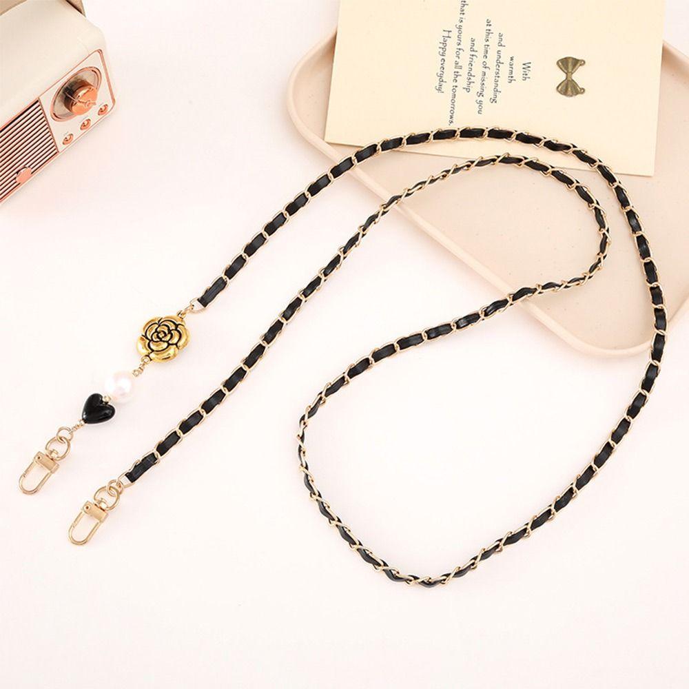Pearl String Long Bag Chain Leather Crossbody Chain Key Hanging Chain Mobile Phone