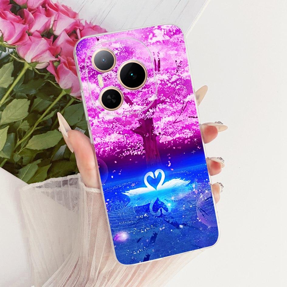 For Honor Power 5G Case DVD-AN80 DVD-AN00 Shockproof Cover Fashion Flower Marble Soft Silicone Fundas For Honor Power 2025 Coque