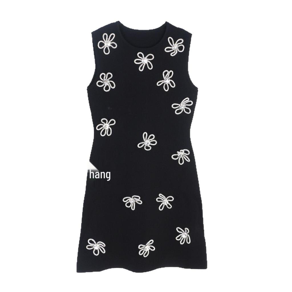 European & American Sleeveless Bow A-line Evening Dress