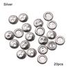 20Pz Bottoni Metallici per Bambole per Cucire Vestiti per Bambole Accessori Bottoni Rotondi Mini 3/4/5/6mm Per Fibbie Vestiti per Bambole Fai da Te 1/12 1/6