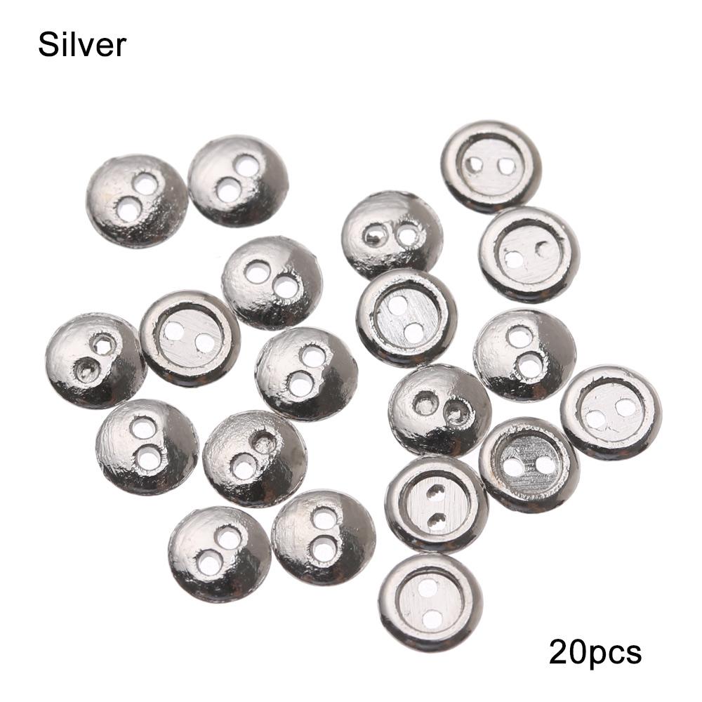20/40pcs 4mm Handmade Doll accessories DIY Doll Clothes Mini Buttons Round Buttons For Doll Clothes Sewing Accessories