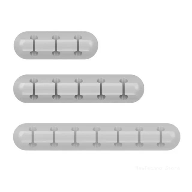 Organiseur de câbles en silicone, enrouleur de câbles USB, organiseur de bureau, clips de rangement, support de câbles pour souris, casque, fil