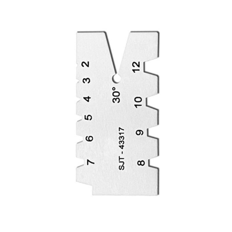29/30 Degree Stainless Screw Angles Template Gage Thread Gauge Grinding Gage Inspection Tool Angles Measuring Gauge