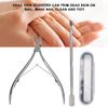 3pcs Manicure Tool Set Nail Polishing Trimming Dead Skin Scissors Nail File Steel Pusher