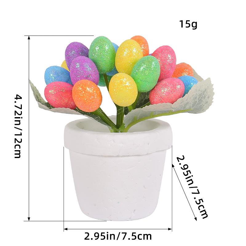 Easter 12cm egg potted creative spotted egg pot outdoor courtyard Easter decorations in stock.