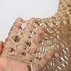 Tassel Sunscreen Cover-up Loose Fit Fishnet Swimsuit Cover Up Knit Hollow Out Top  Women