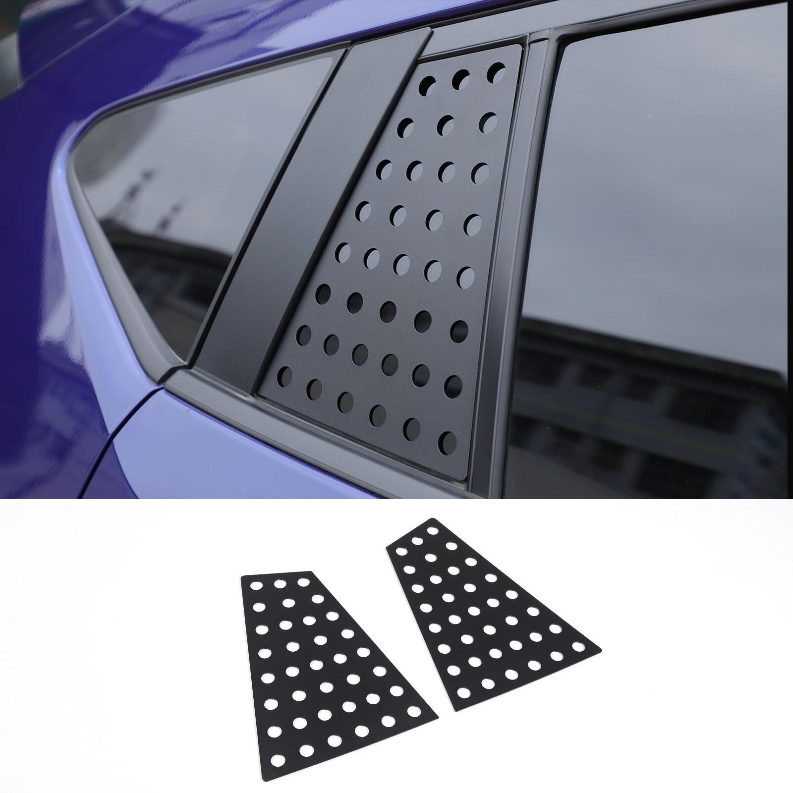 Black Alloy Rear Door Window Pillar Post Cover Trim For Subaru Crosstrek +