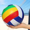 PVC Soft Volleyball - Size 5, Machine-Sewn for School Competition and Training
