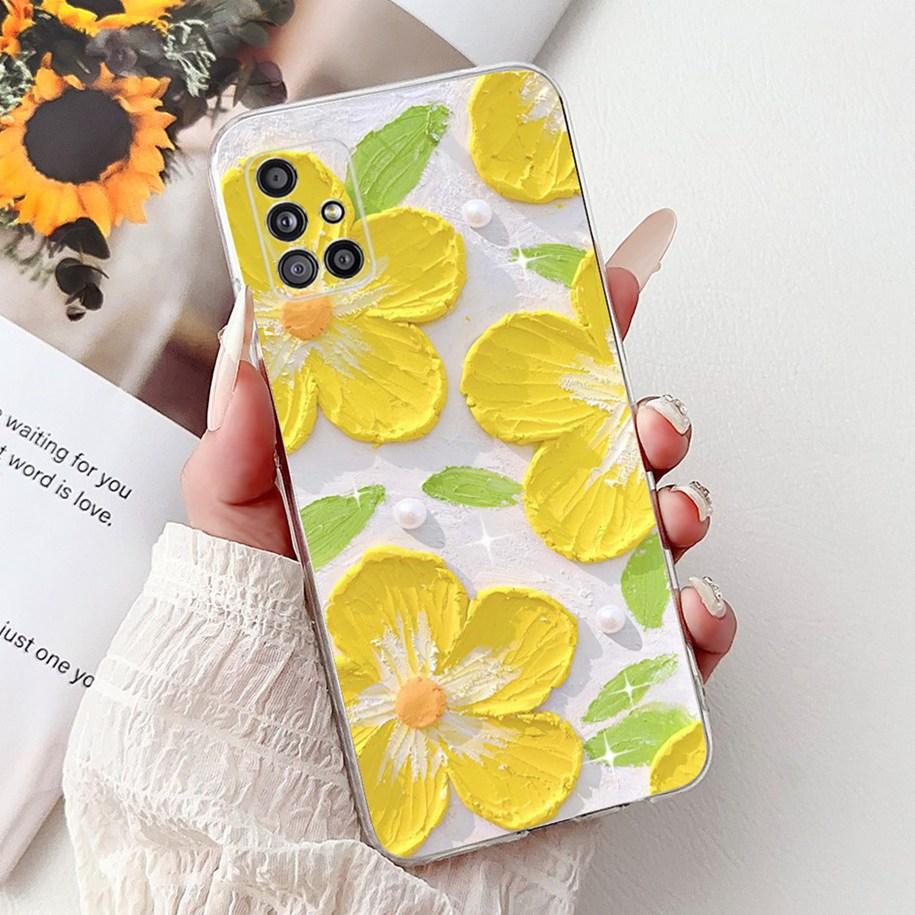 Case For Samsung Galaxy A31 A51 A71 Cover Fashion Butterfly Flower Soft Silicone Back Cover For Samsung A51 5G SM-A516B TPU Capa