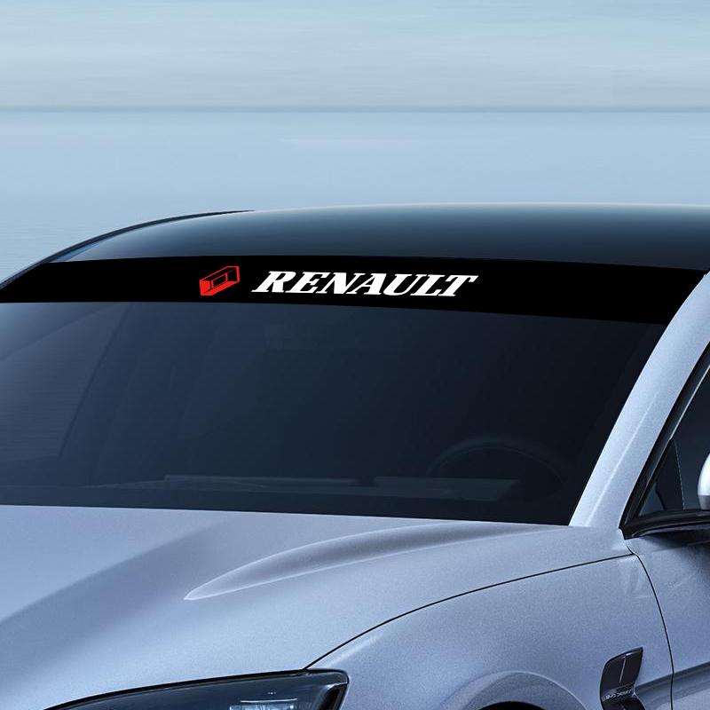1 st Bildekal för främre vindrutan Fram och bak Dekorativ För Renault Dacia Clio Laguna 2 Megane 2 3 Duster Logan Captur