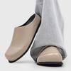 Plus Size 46 Slip-On Mules Loafers Slippers Summer Platform Half-Back Flats Casual Shoes For Man Leather Backless Slides Sandals