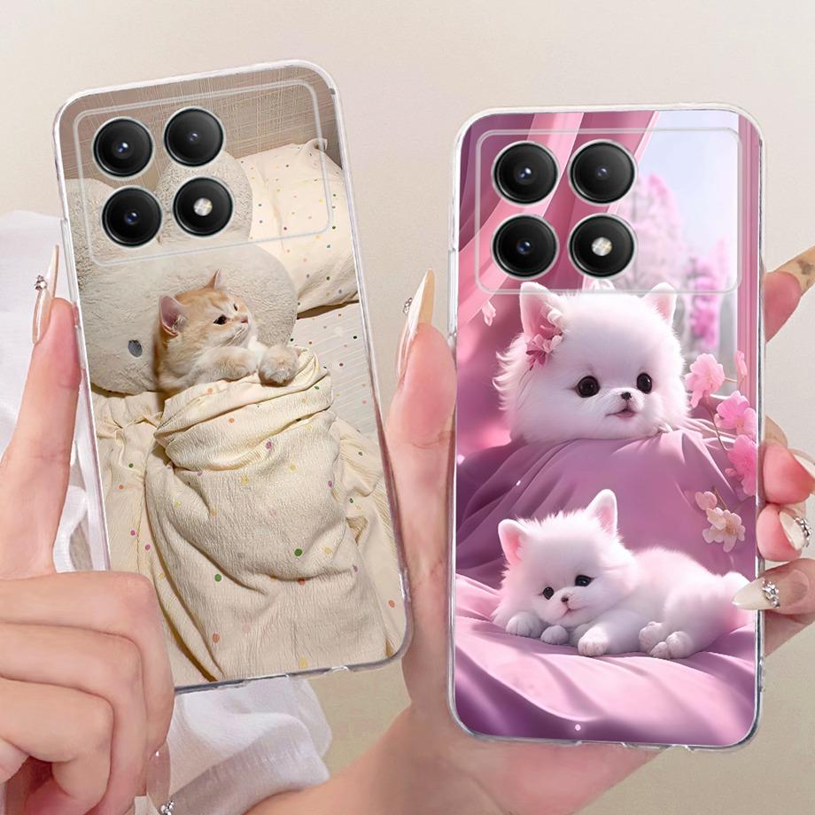 For Xiaomi Redmi K70 Pro K70e K70 Ultra / Poco X6 Pro 5G Phone Case Floral Butterfly Bow Dragon Cat Pattern Bumper Soft Silicone