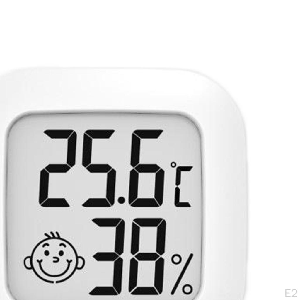 Electronic Temperature Humidity Meters Indoor Hygrometer LCD Display for Humidors, Greenhouse,