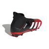 Adidas PREDATOR MUTATOR 20.3 Cushioning, Wear Resistant Mid top Kids' Soccer Shoes Black Red Kids' EF1946