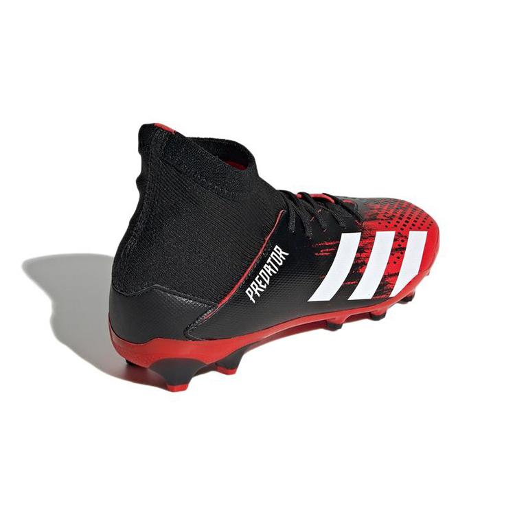Adidas PREDATOR MUTATOR 20.3 Cushioning, Wear Resistant Mid top Kids' Soccer Shoes Black Red Kids' EF1946