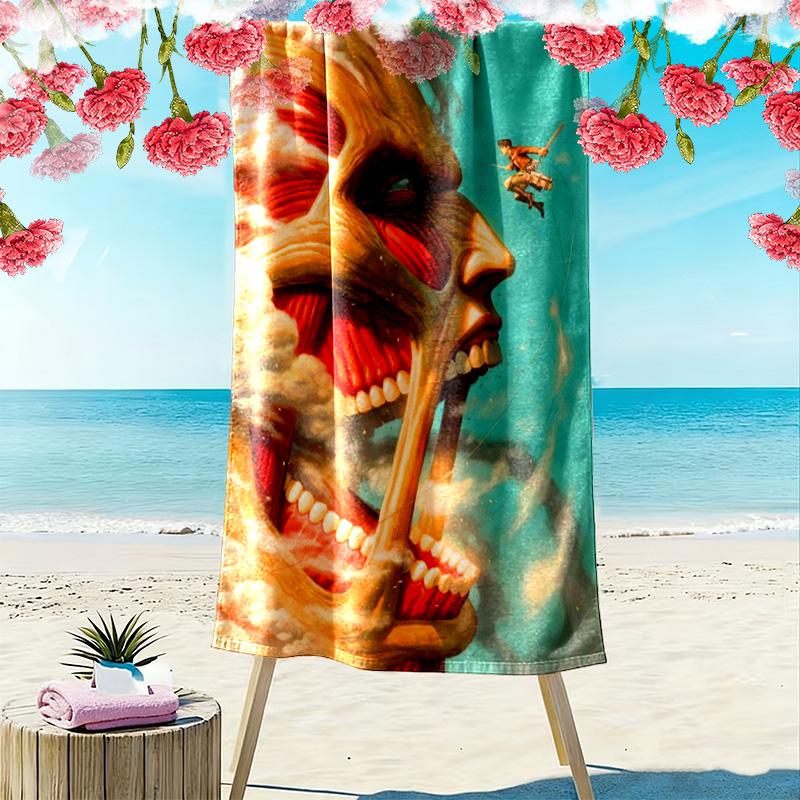 Medieval Heraldry Mythical Creatures Beach Towel Beach Towel for Vacation Photos Outdoor Camping Quick-drying Swim Towel Swim Outdoor Pool Towel