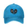 Deadpool Heart Mask Unisex Baseball Cap  Distressed Denim Washed Hats Cap Casual Outdoor Running Golf Adjustable Fit Sun Cap
