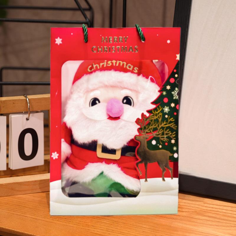 Santa & Reindeer Plush Toy - Cute Christmas Eve Gift for Girls