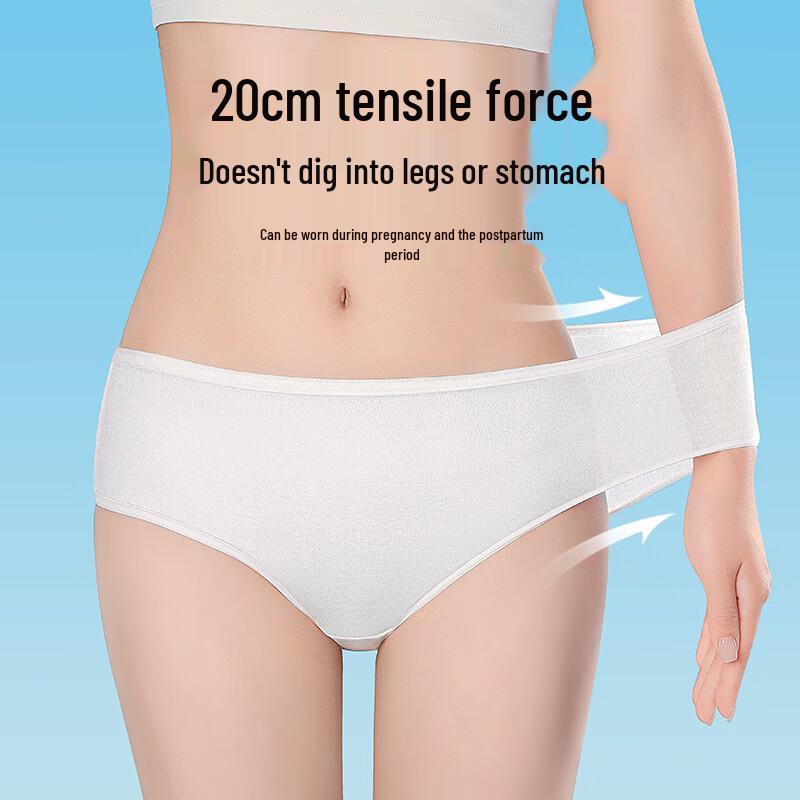BADIGAO Women's Disposable Cotton Underwear 5-Pack