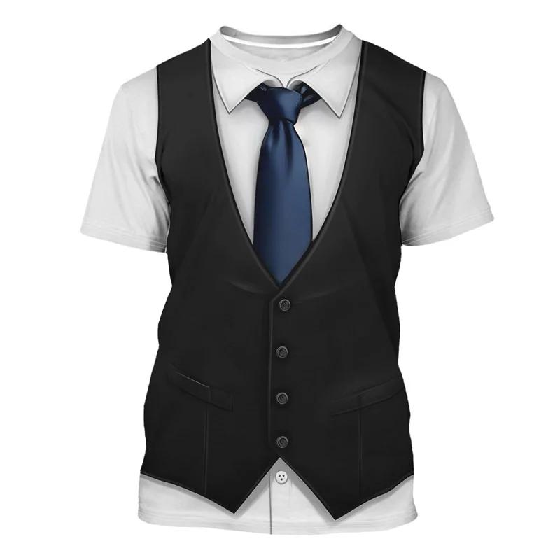 Funny Men's Pirate Costume 3D Print T-Shirt Skull Pirate Uniform Fake Outfit Graphic Short Sleeve Halloween Party Tee Tops