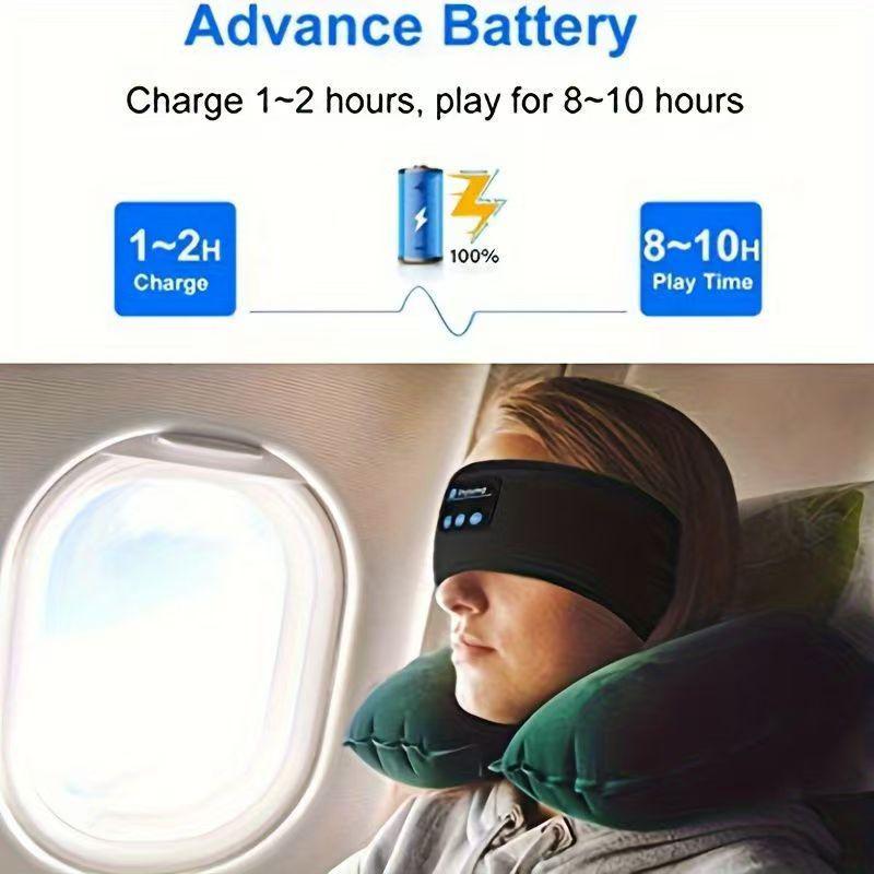 Bluetooth Sleep Music Eye Mask and Sports Headband for Calls and Yoga