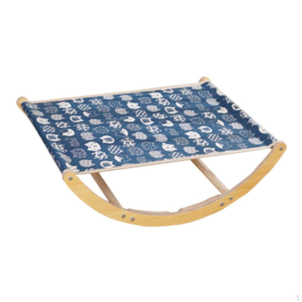 Cat Hammock Bed, Couch Bed Removable, Pet Resting Modern, Wooden Detachable