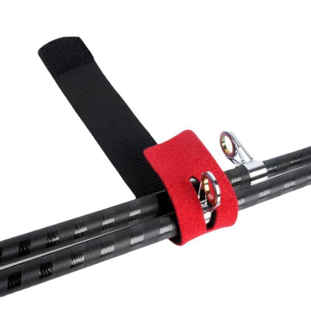 Outdoor Fishing Rod Tie Holders Straps Fishing Tools Accessory Loop Cable Cord Ties Belt
