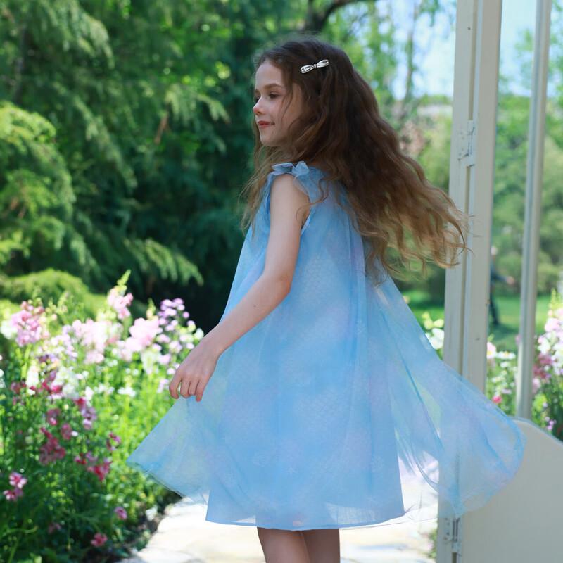 Deesha Girls' 2026 Summer A-line Fly-Sleeve Princess Dress