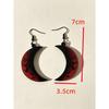 1 Pair Halloween Black & Red Gradient Moon Acrylic Earrings, Bat Crescent Moon Dark Gothic Style Personalized Earrings